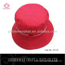 Chapéu de balde vermelho elegante 2013 novo design barato para venda algodão